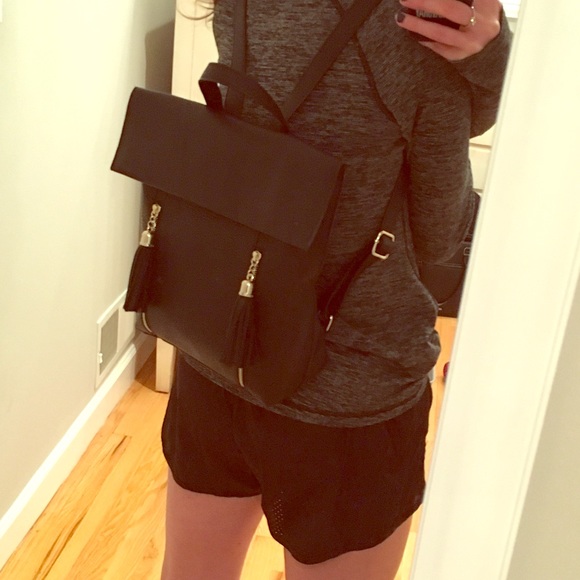 Express Pebbled Tassel Backpack - Picture 6 of 6